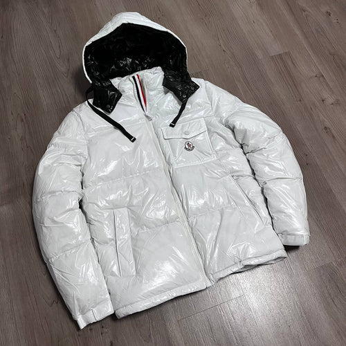 CHAQUETON MONCLEAR BLANCO BORDADO