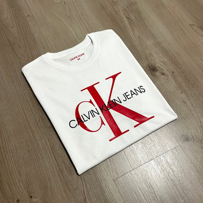 CAMISETA  CALVIN KLEIN JEANS  MAYUSCULA CK RED